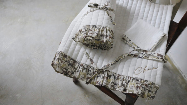 わんちゃんとのおでかけに!カフェマット作りました