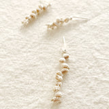 bimi 美纏 シルク 彫金 ピアス 受注制作 シルクのピアス テキスタイルジュエリー 手しごと