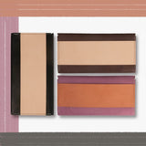 【サンプルセール 20%off 】ロングウォレット 長財布 チョコ×ナチュラル×グリーン