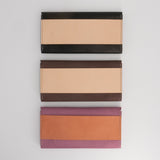 【サンプルセール 20%off 】ロングウォレット 長財布 パープル×テラコッタ×チョコ