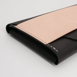 【サンプルセール 20%off 】ロングウォレット 長財布 チョコ×ナチュラル×グリーン