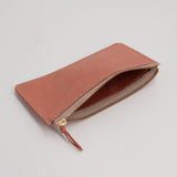 【サンプルセール 20%off 】ロングウォレット 長財布 パープル×テラコッタ×チョコ