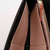 【サンプルセール 20%off 】ロングウォレット 長財布 ブラック×ナチュラル×テラコッタ