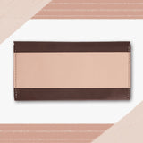 【サンプルセール 20%off 】ロングウォレット 長財布 チョコ×ナチュラル×グリーン