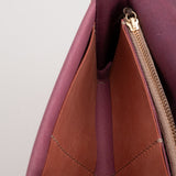 【サンプルセール 20%off 】ロングウォレット 長財布 パープル×テラコッタ×チョコ