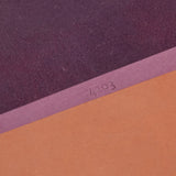 【サンプルセール 20%off 】ロングウォレット 長財布 パープル×テラコッタ×チョコ