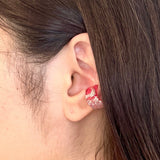 イヤーカフ イヤカフ ガラスのイヤカフ