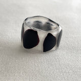 ガラスのリング 夏のアクセサリー 指輪