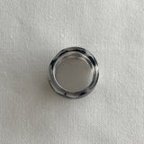 ガラスのボリュームリング/黒ドットb