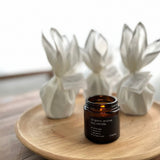 オリジナルキャンドル ホワイトセージキャンドル ソイキャンドル アロマキャンドル リネンハンカチ ギフト 贈り物 誕生日プレゼント 浄化