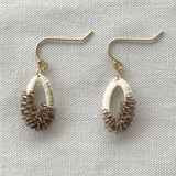 実り ピアス(クォーツ)smoky