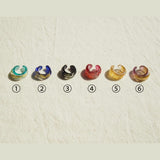 ガラスのイヤーカフ(銀箔入り)