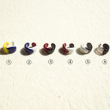 ガラスのイヤーカフ(不透明)