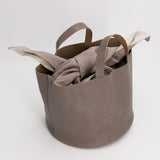 バケツバッグと大津袋 グレージュ