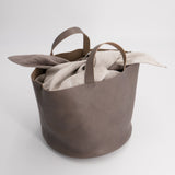 バケツバッグと大津袋 グレージュ