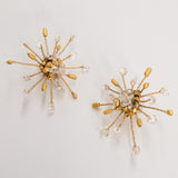 ハーキマダイヤ 水晶イヤリング