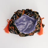 【サンプルセール】シュリンク巾着 京都西陣スペシャル ブラック・総柄