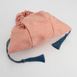 【サンプルセール】シュリンク巾着 京都西陣スペシャル レッド