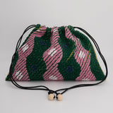 ミネキン 巾着 スラッシュキルト グリーン 肩掛けバッグ バッグ 巾着バッグ sale セール サンプルセール