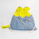 ミネキン 巾着 スラッシュキルト グリーン 肩掛けバッグ バッグ 巾着バッグ