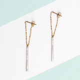 コンビスティック&チェーンフープ ピアス Sam ピアス イヤリング