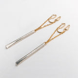 コンビスティック&チェーンフープ ピアス/イヤリング