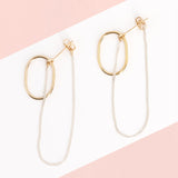 (限定)コンビダブルオーバル ピアス/イヤリング