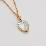 ヴィンテージ&グリーンアメジストチェーンフープ ピアス/イヤリング