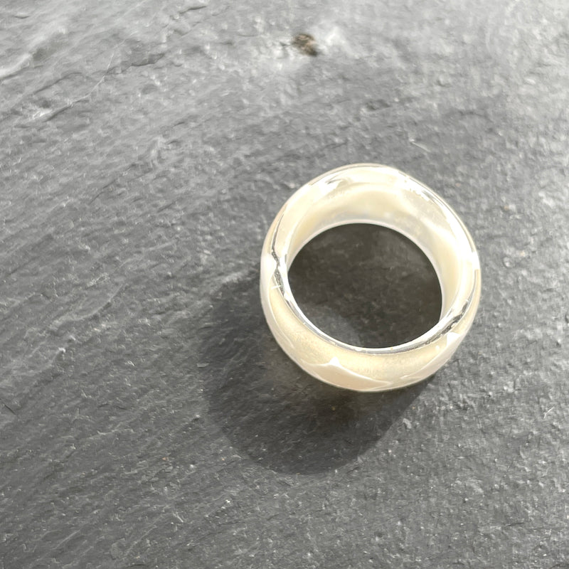 ガラスのリング（ 指輪 ）ひし形